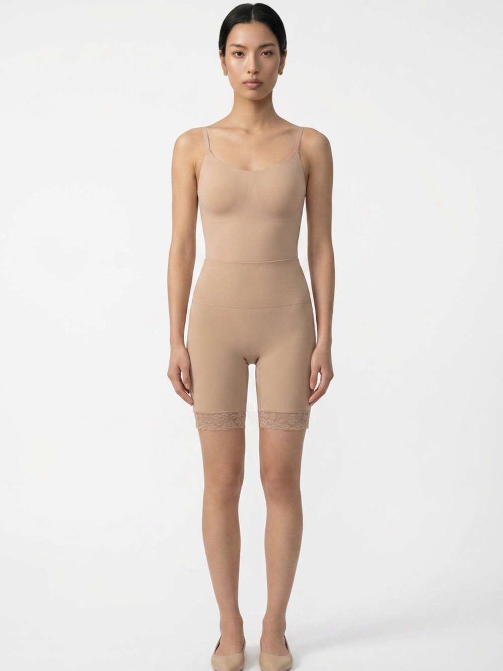 Bodyslimmers Nancy Ganz Firm Control 4XL High-Waist Seamless Shorts in Camel